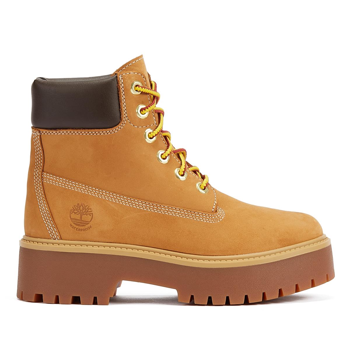 Timberland 6-Zoll-Premium-Plattform-Weizen-Nubuk-Damenstiefel In Braun