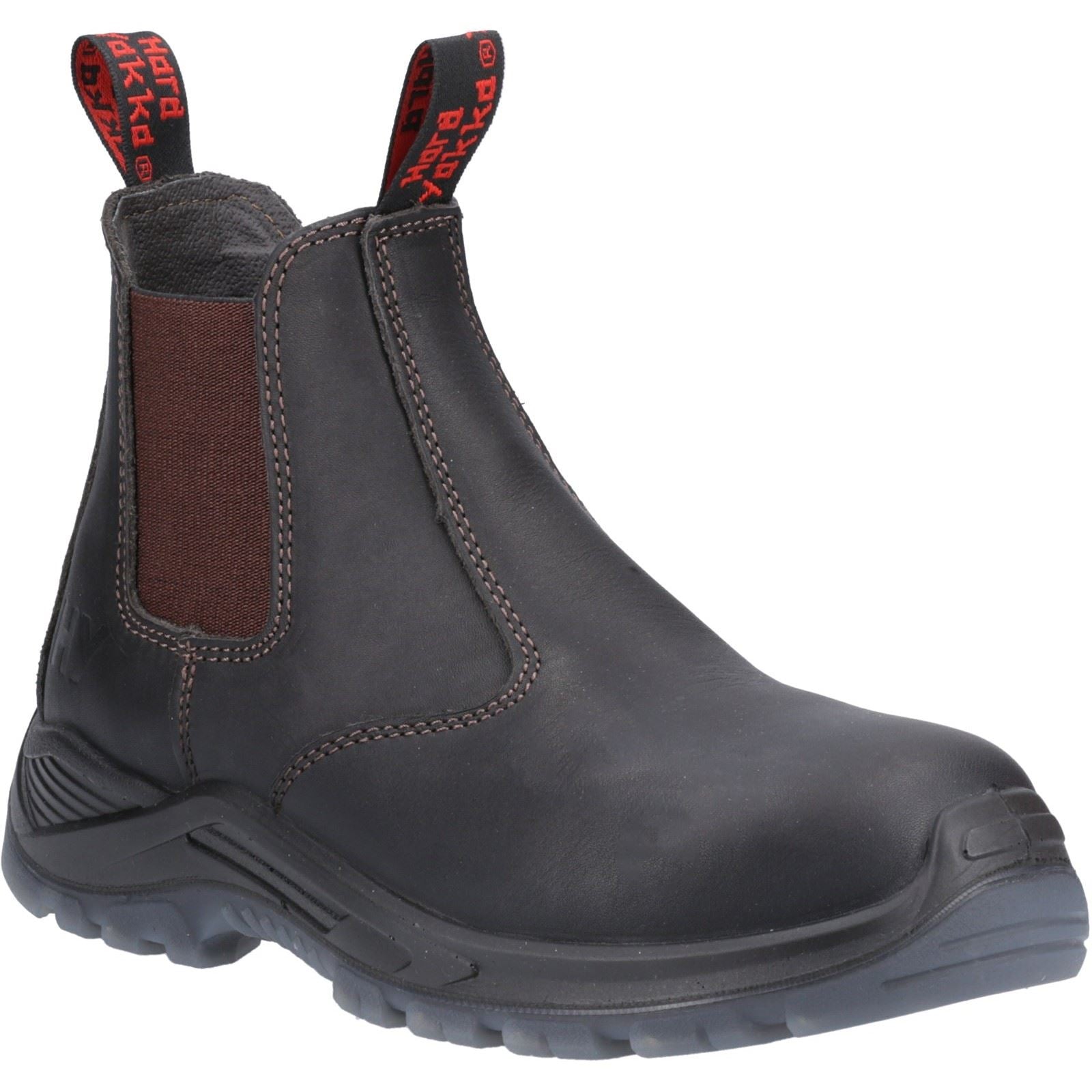 Hard Yakka Banjo Lederbraune Sicherheitsstiefel