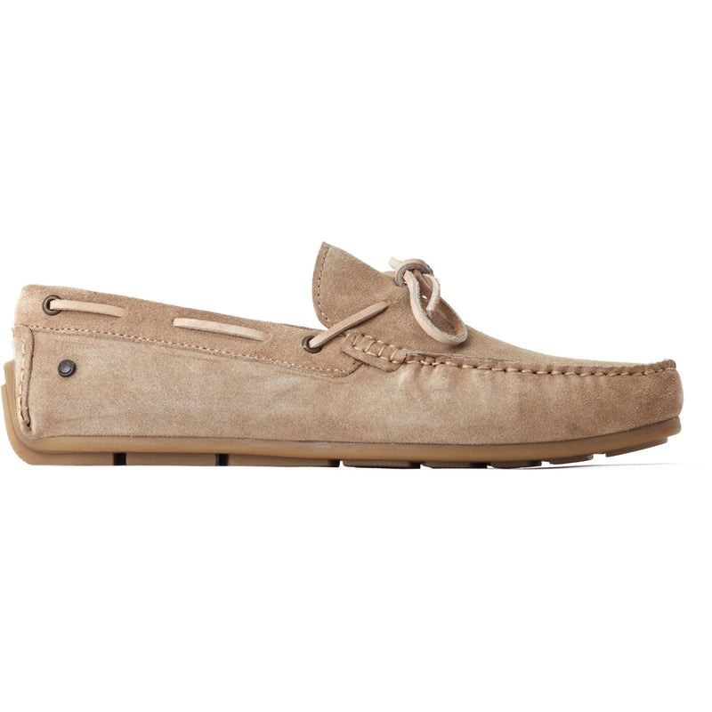 Base London Brooks Leder Herren Sand Loafers