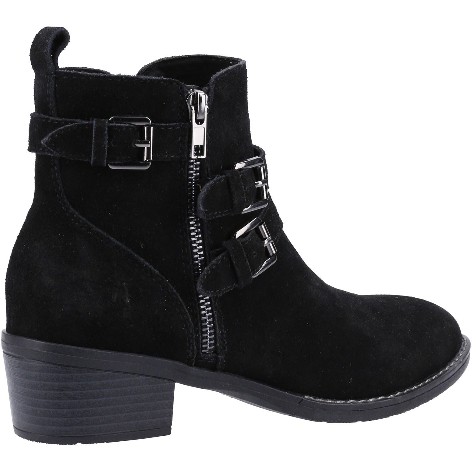 Hush Puppies Jenna Damenlederstiefel In Schwarz
