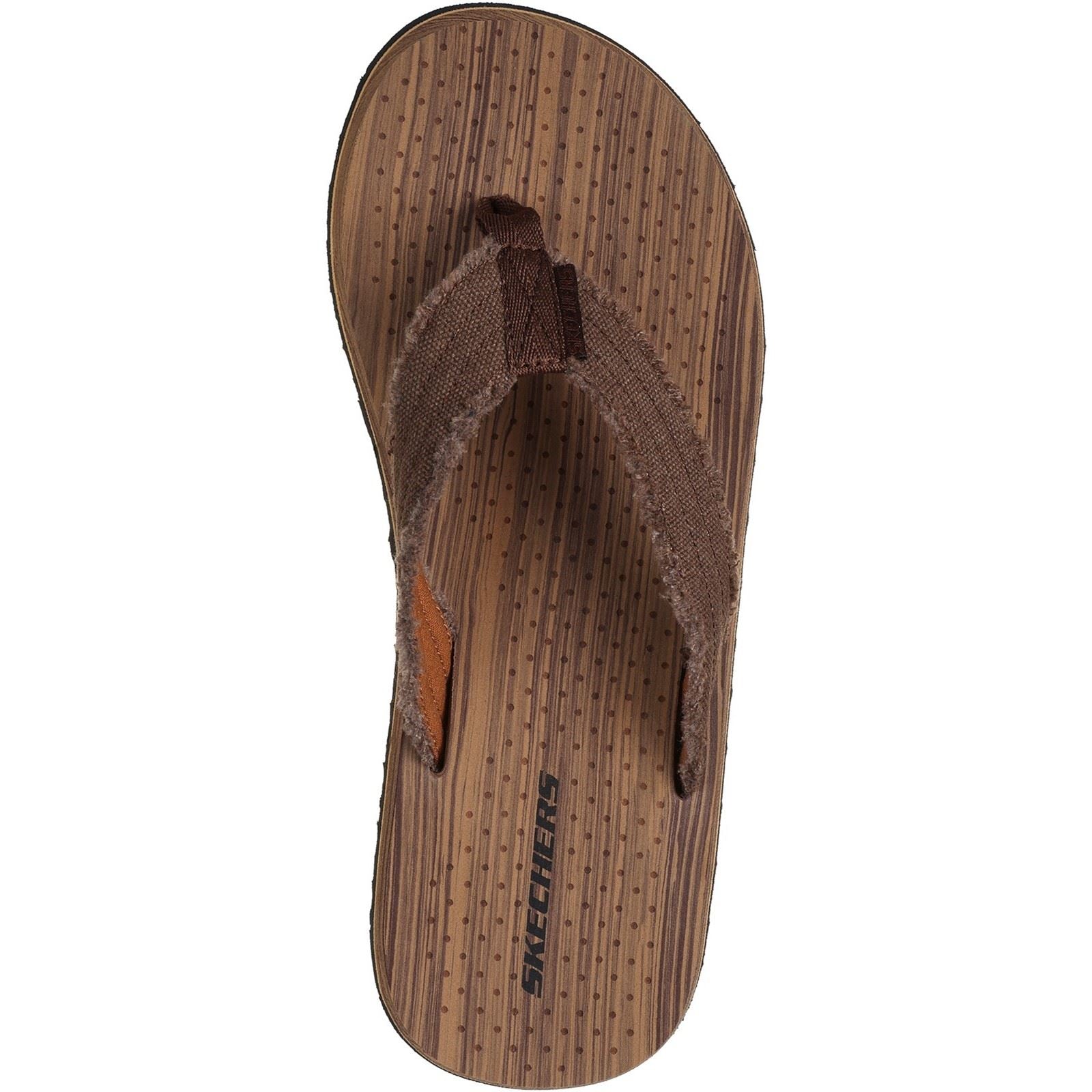Skechers Tantric Fritz Textile Herren Braune Sandalen