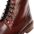 Ben Sherman Alfred Brogue Rote Herrenstiefel Aus Leder