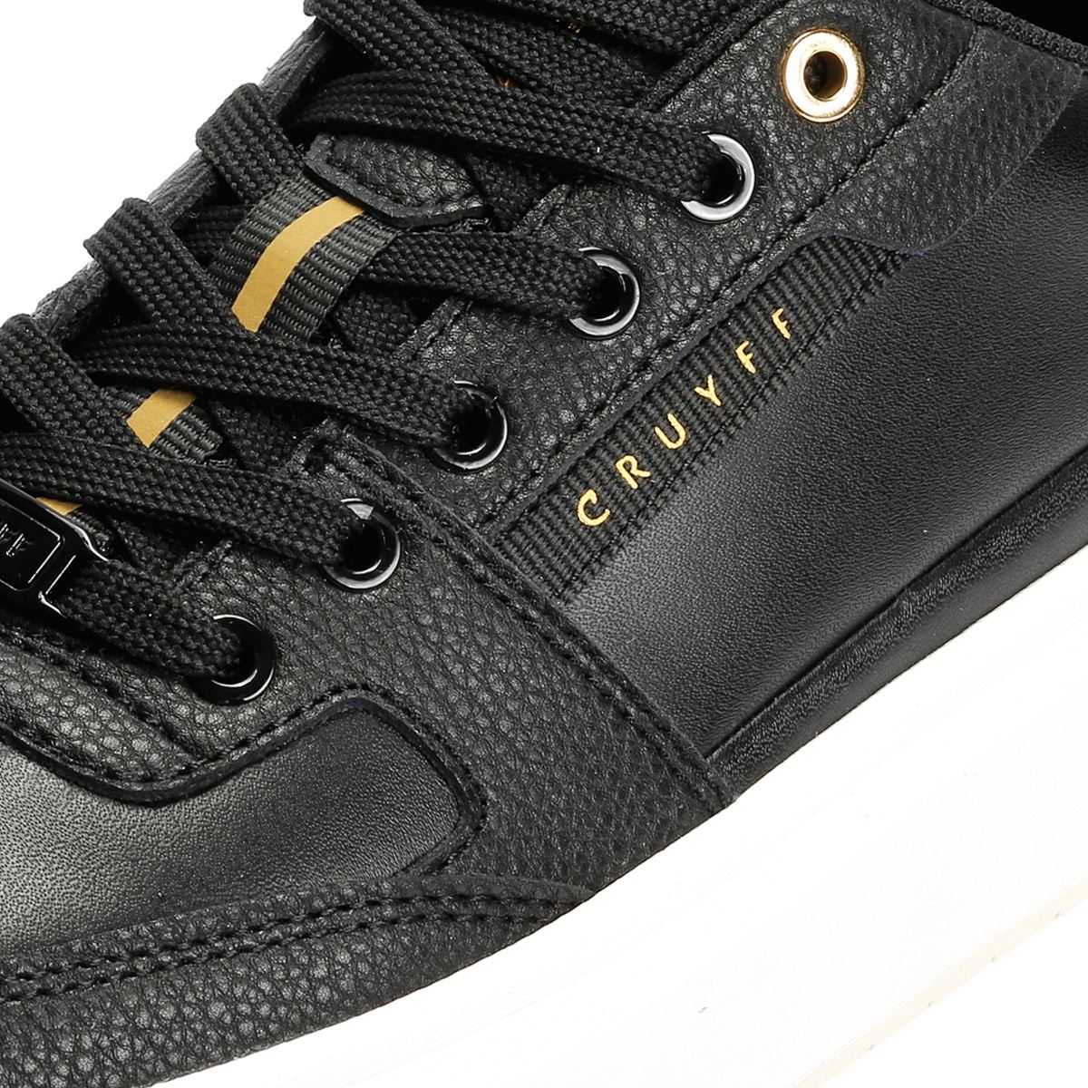 Cruyff Endorsed Tennis Herren Schwarz Leder Sneakers