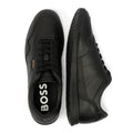 Boss Titanium Herren Schwarz Leder Sneaker