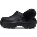 Crocs Stomp Lined Eva Damen Hausschuhe In Schwarz