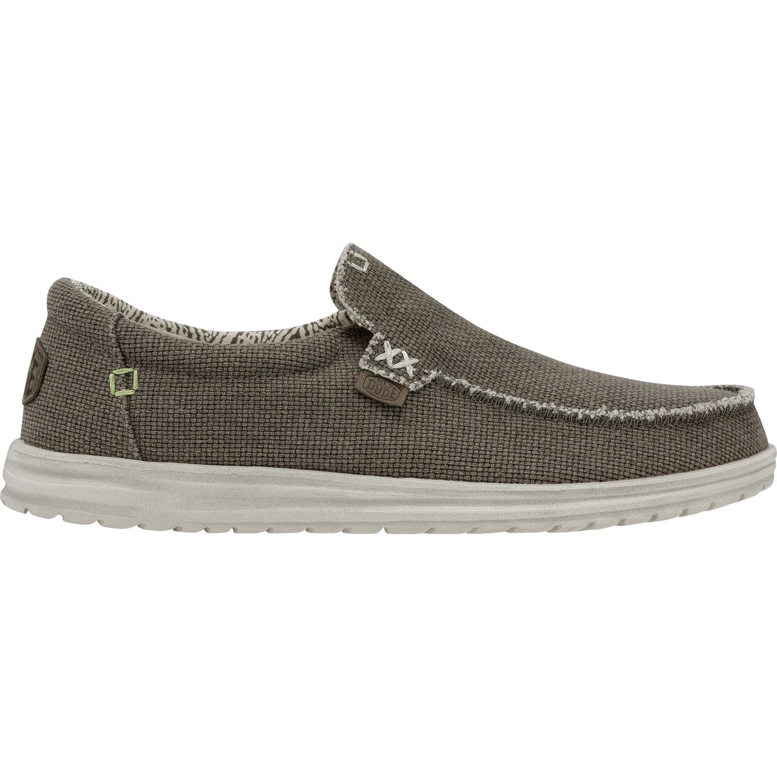 HEYDUDE Mikka Braided Textile Herren Fossil Freizeitschuhe