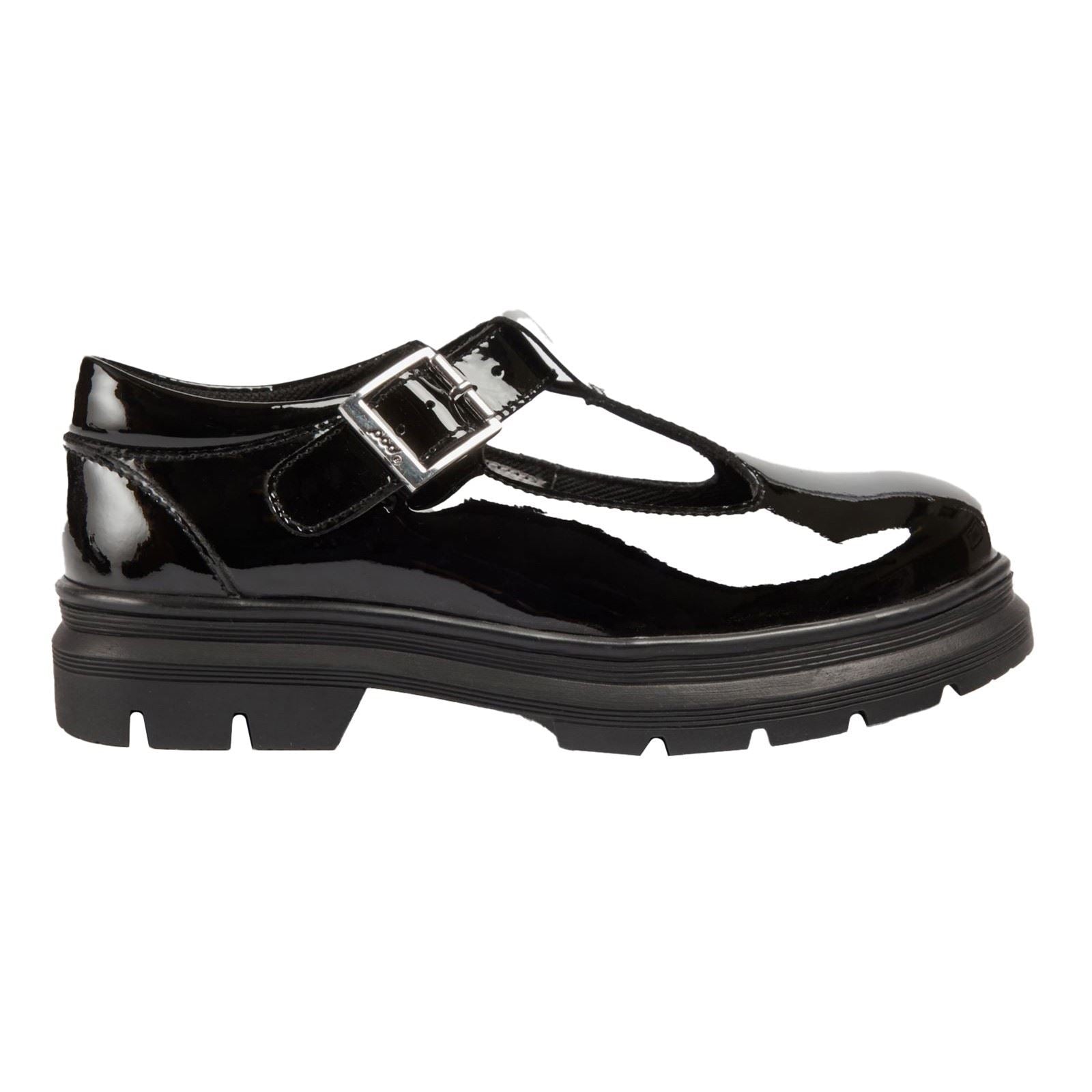 Pod Emilie Kunstleder Mädchen Schwarze Farbe Lackleder Slipper