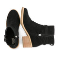 TOMS Hailey Buckle Wildlederschwarze Damenstiefel
