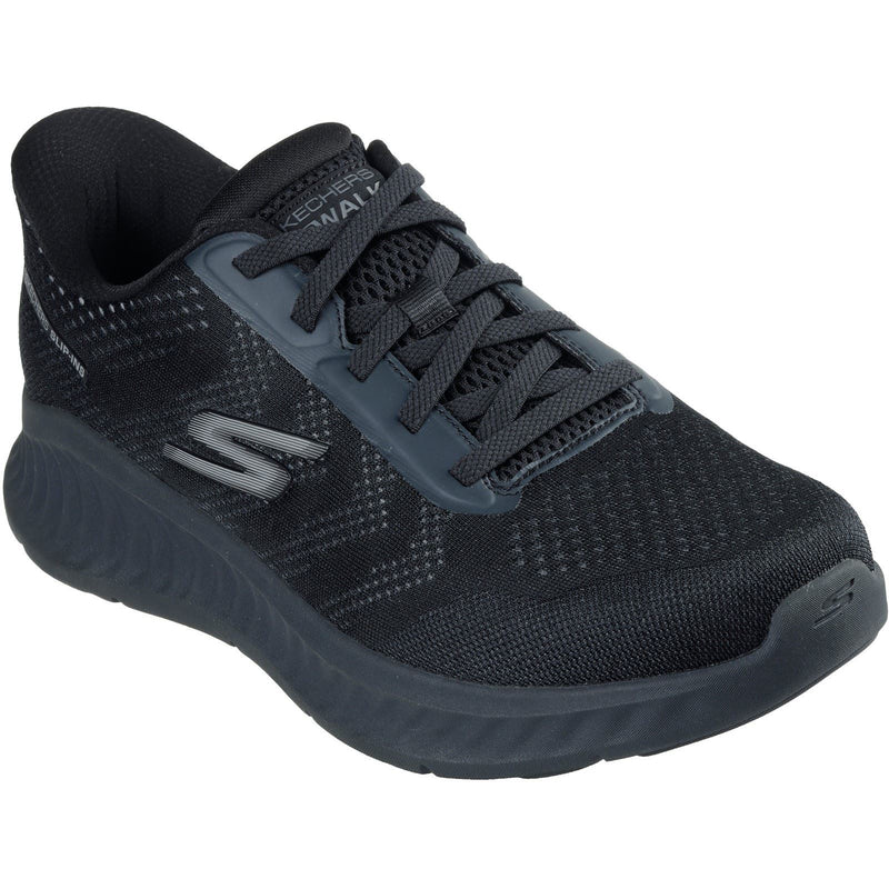 Skechers GO WALK NOW Payton Textile Herrenschwarze Sneakers