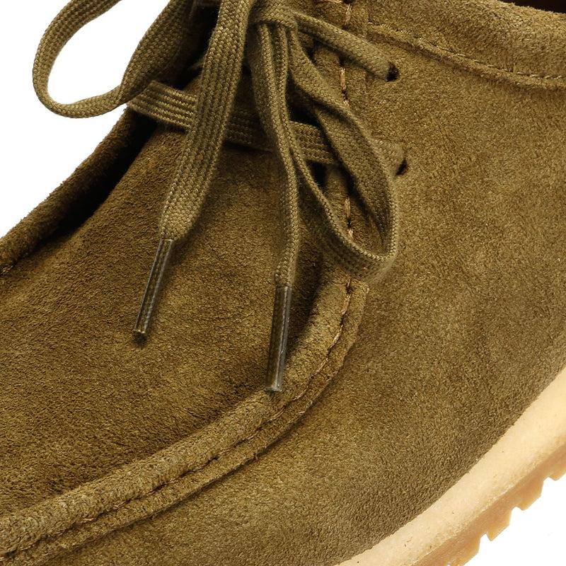 Clarks Originals Wallabee RB Herren Wildleder Schnürschuhe In Grün