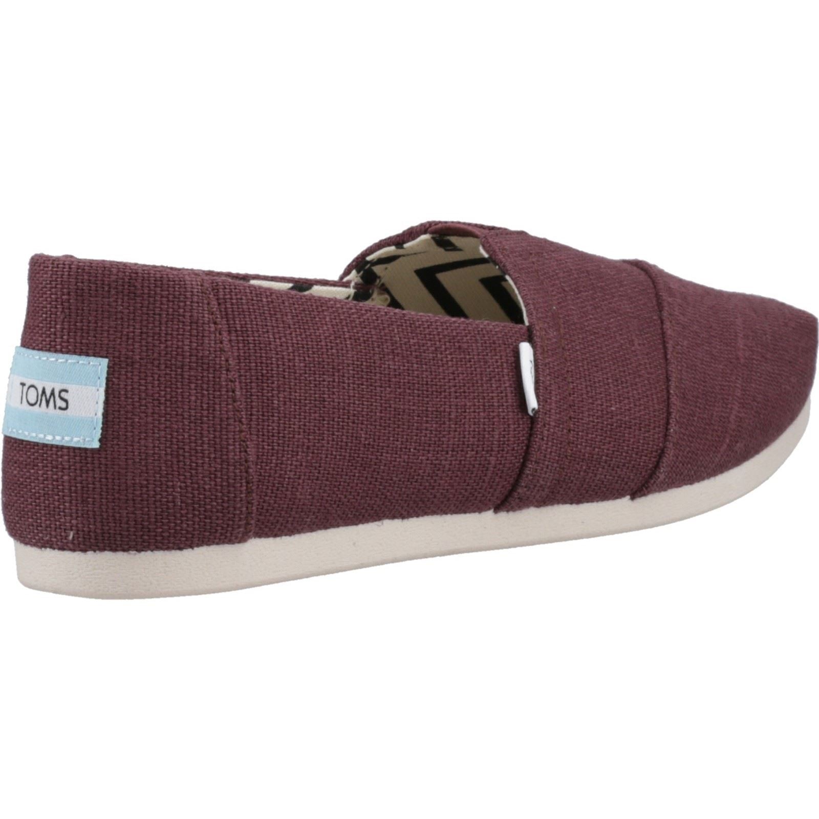 TOMS Alpargata Jute Damen Espadrilles In Burgunderrot