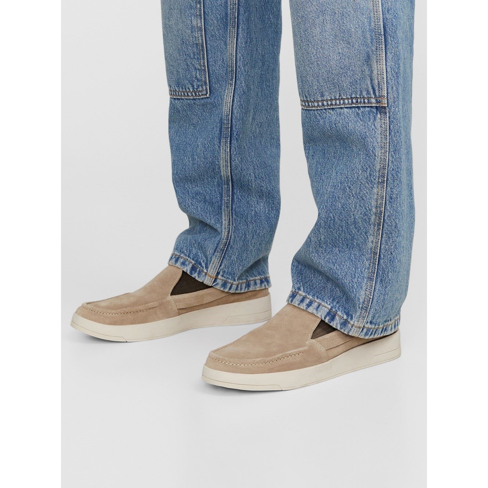 Jack & Jones Maccartney Wildleder Herren Plaza Taupe Slipper