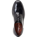 Base London Joe Leder Herren Schwarz Brogues-Schuhe