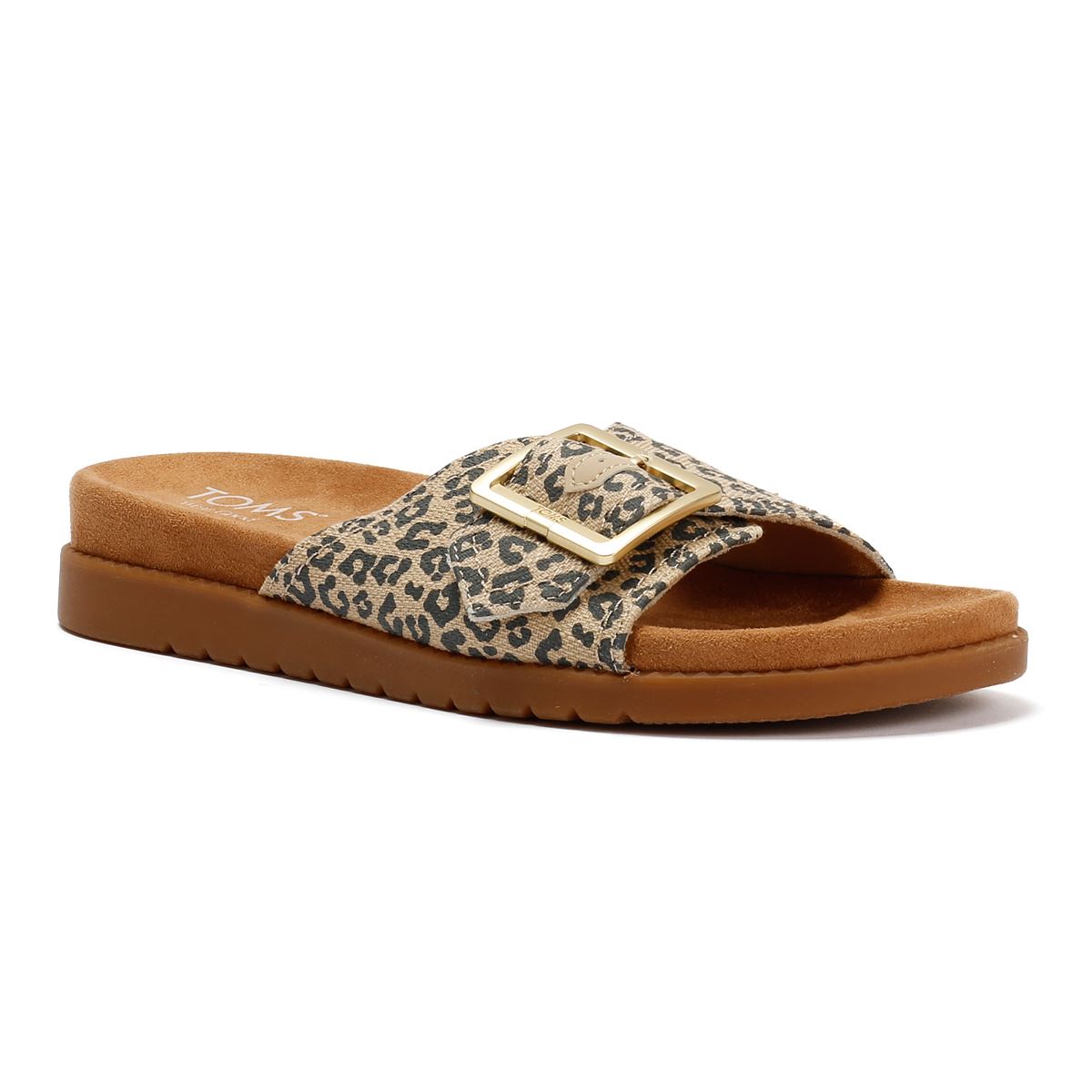 TOMS Marin Slide Textile Damen Sandalen In Beige