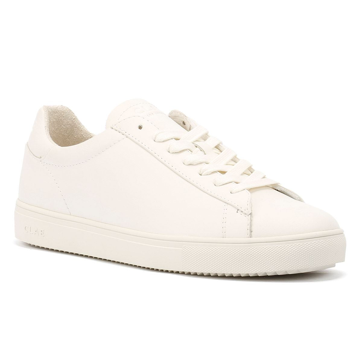 Clae Bradley Essentials Leder Herren Weiße Sneakers