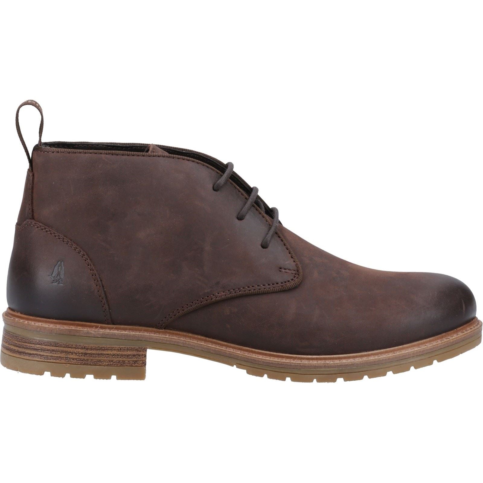 Hush Puppies Ricky Herren Leder Stiefeletten in Braun