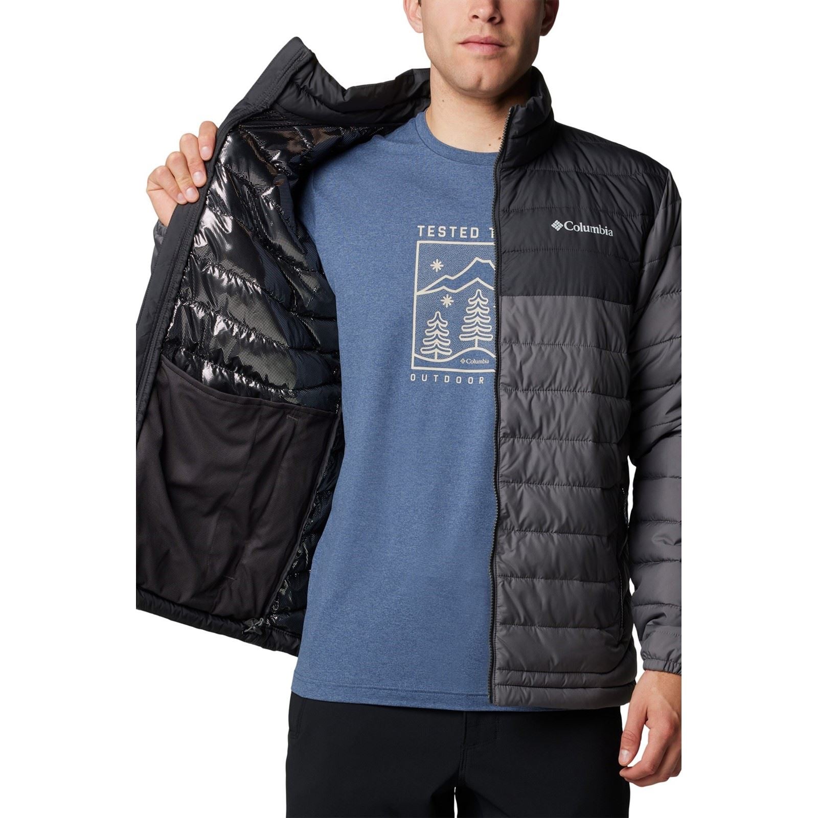 Columbia Powder Lite II Jacket Herren Graue Steppjacke
