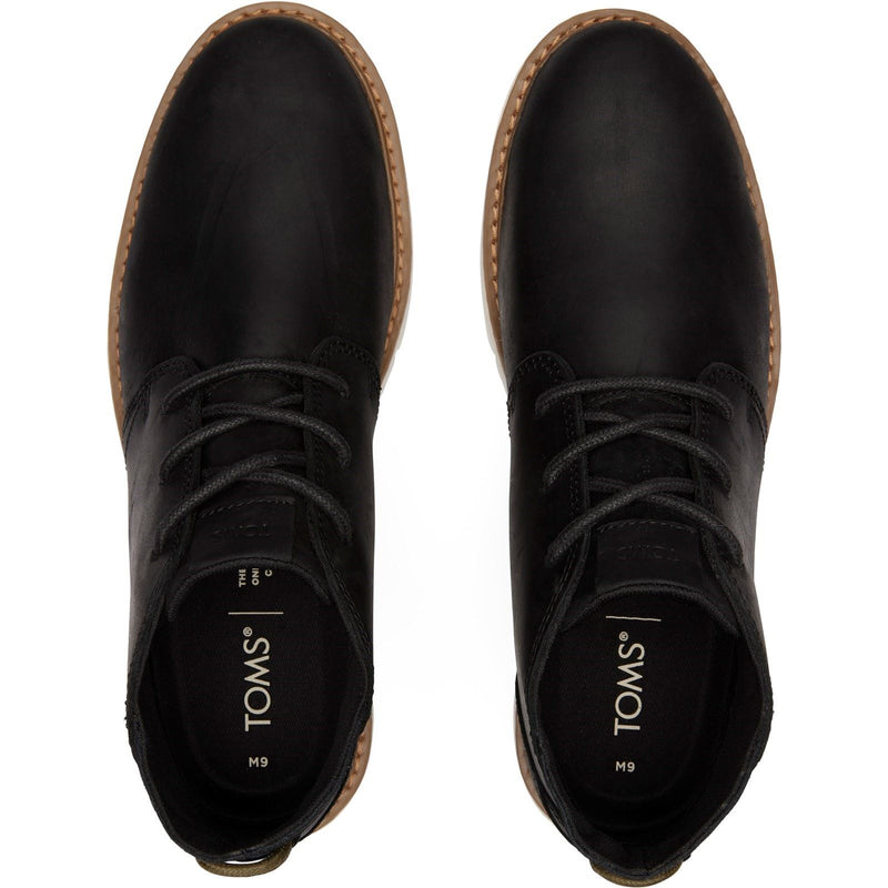 TOMS Navi Schwarze Farbe Herrenlederstiefel