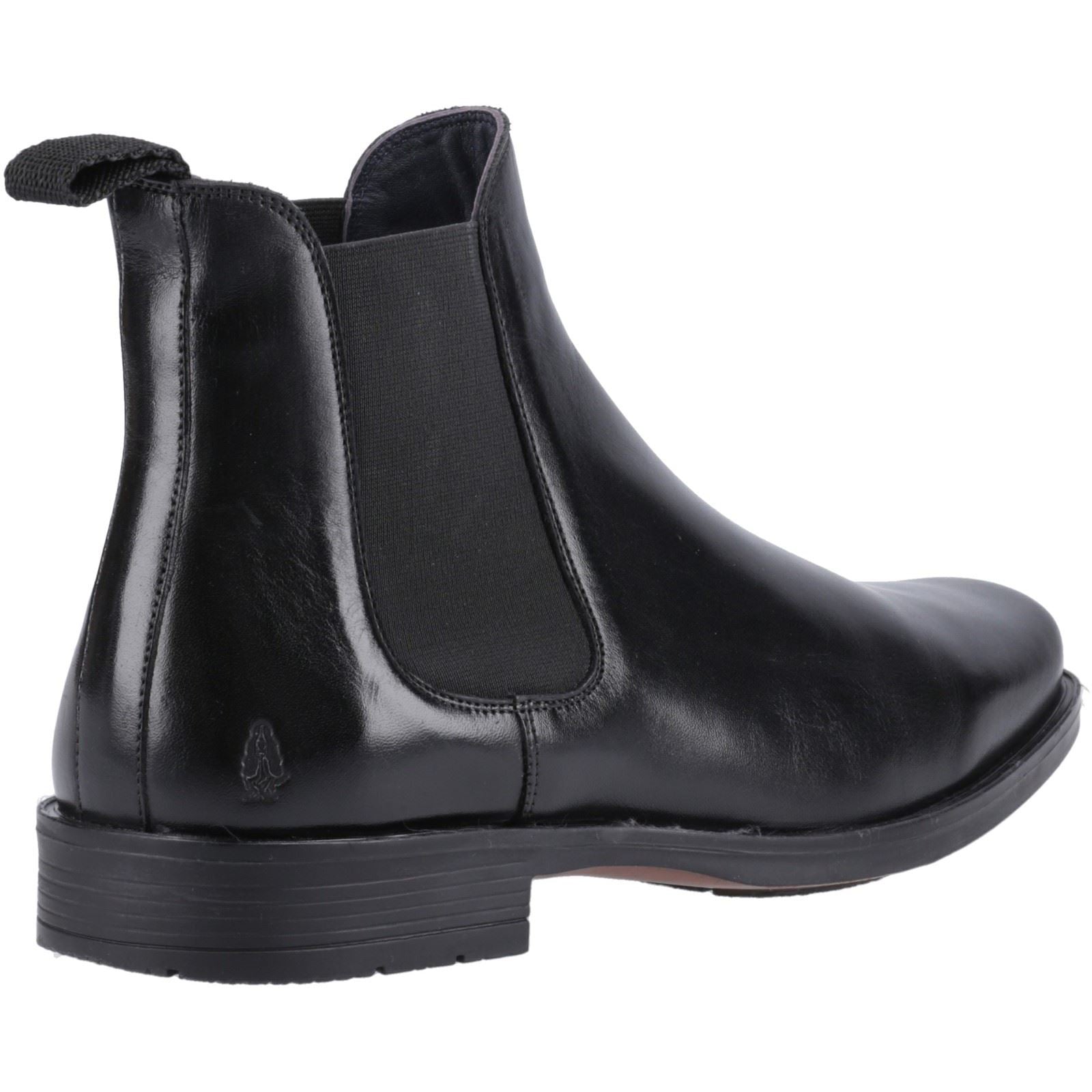 Hush Puppies Brennan Herren Stiefel aus schwarzem Leder