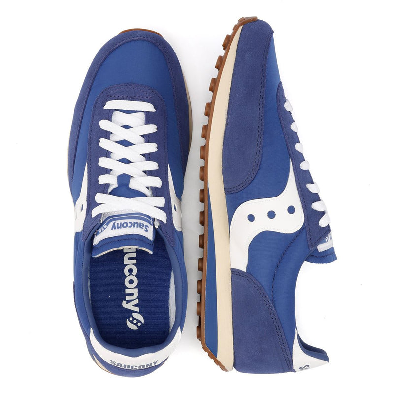 Saucony Trainer 80 Blaue Wildleder Sneakers