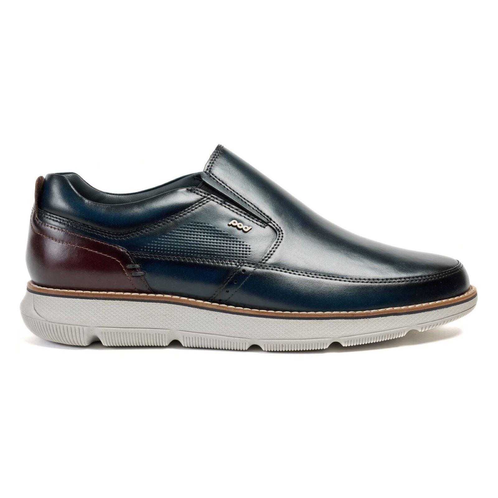 Pod Fowler Herren Lederslipper In Marineblau