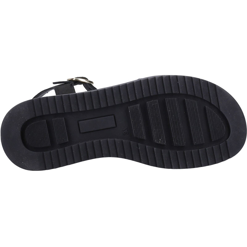 Hush Puppies Cassie Nubuk Damen Sandalen In Schwarz