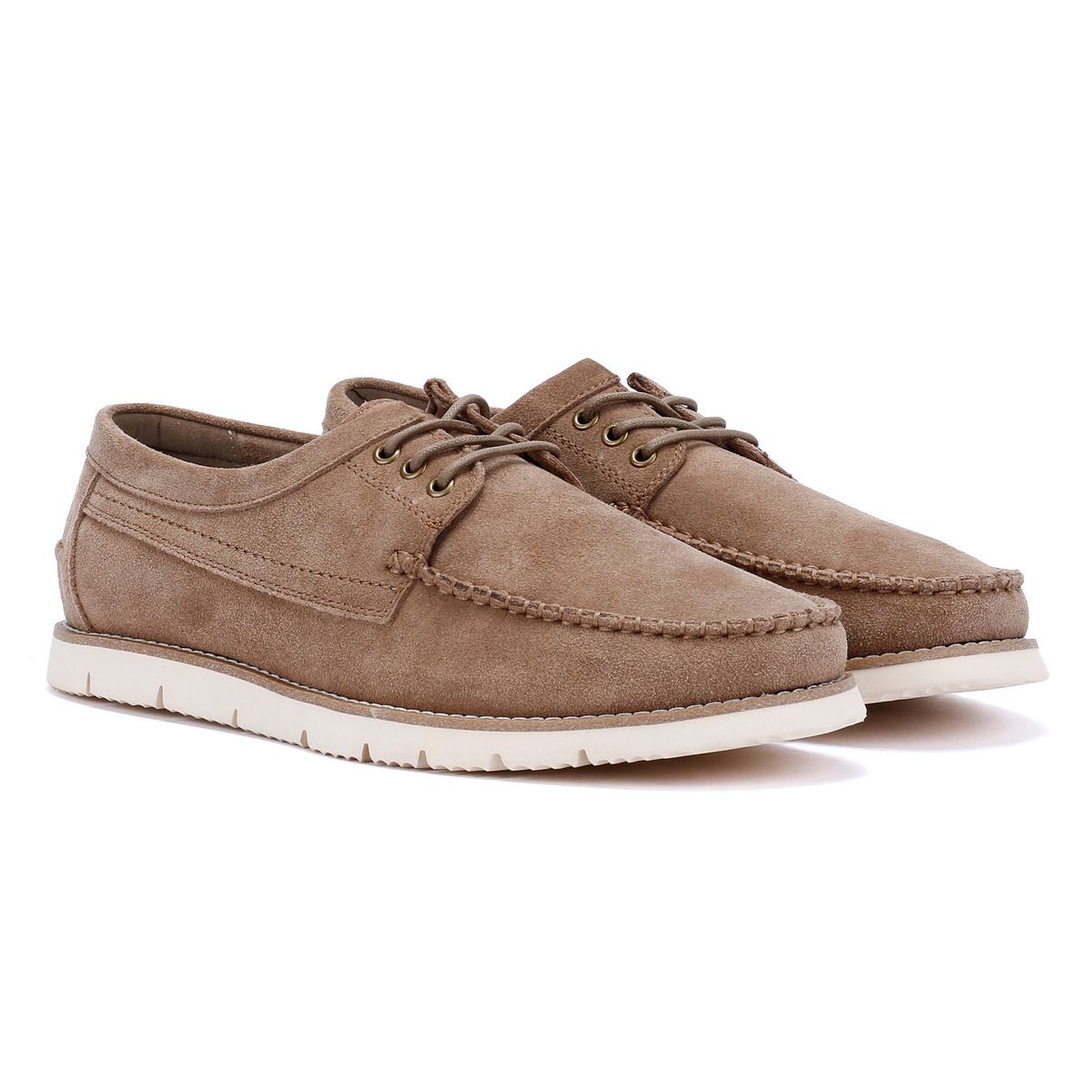 Ben Sherman Soho Wildleder Herren Graue Schnürschuhe