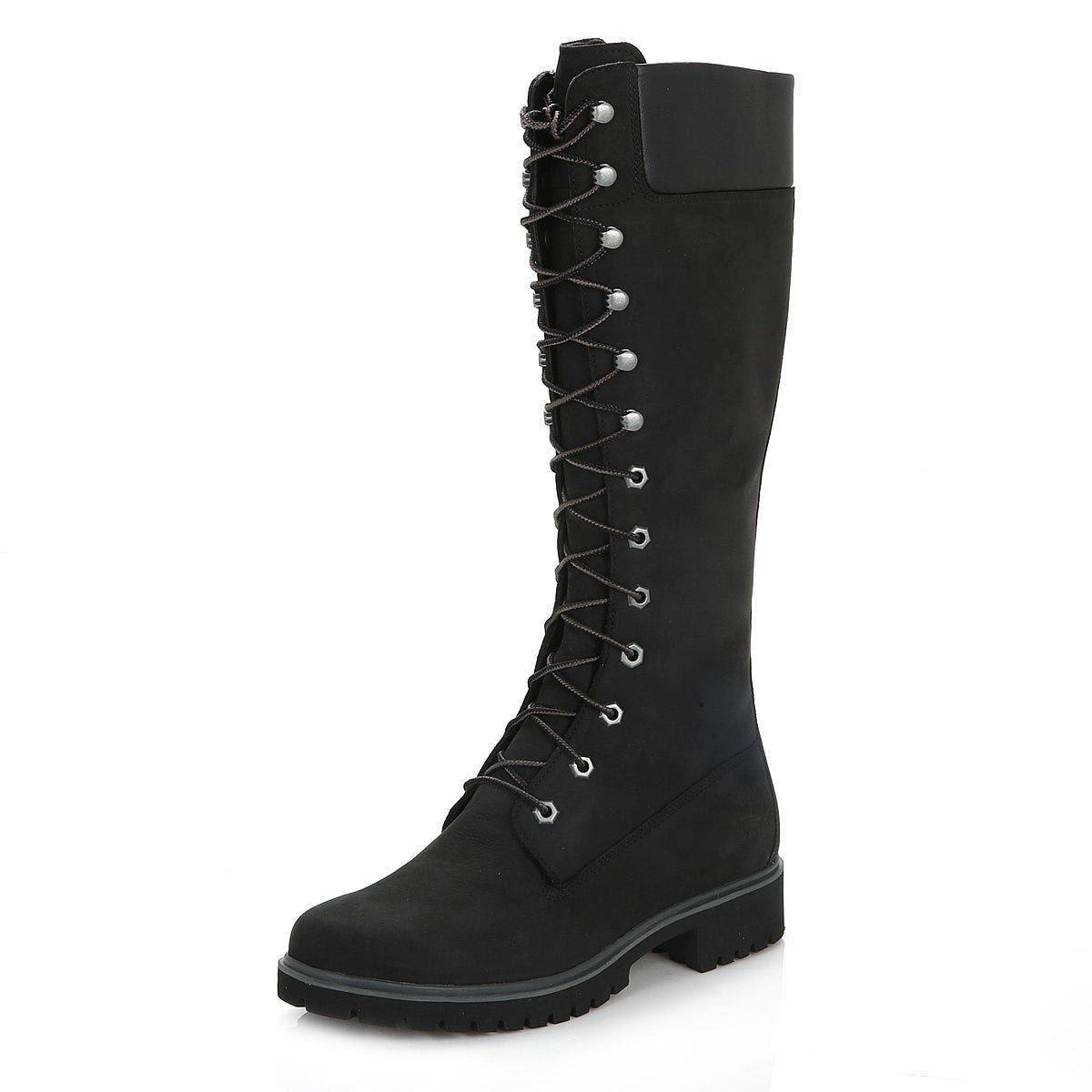 Timberland 14 Inch Premium Women's Schwarzer Stiefel
