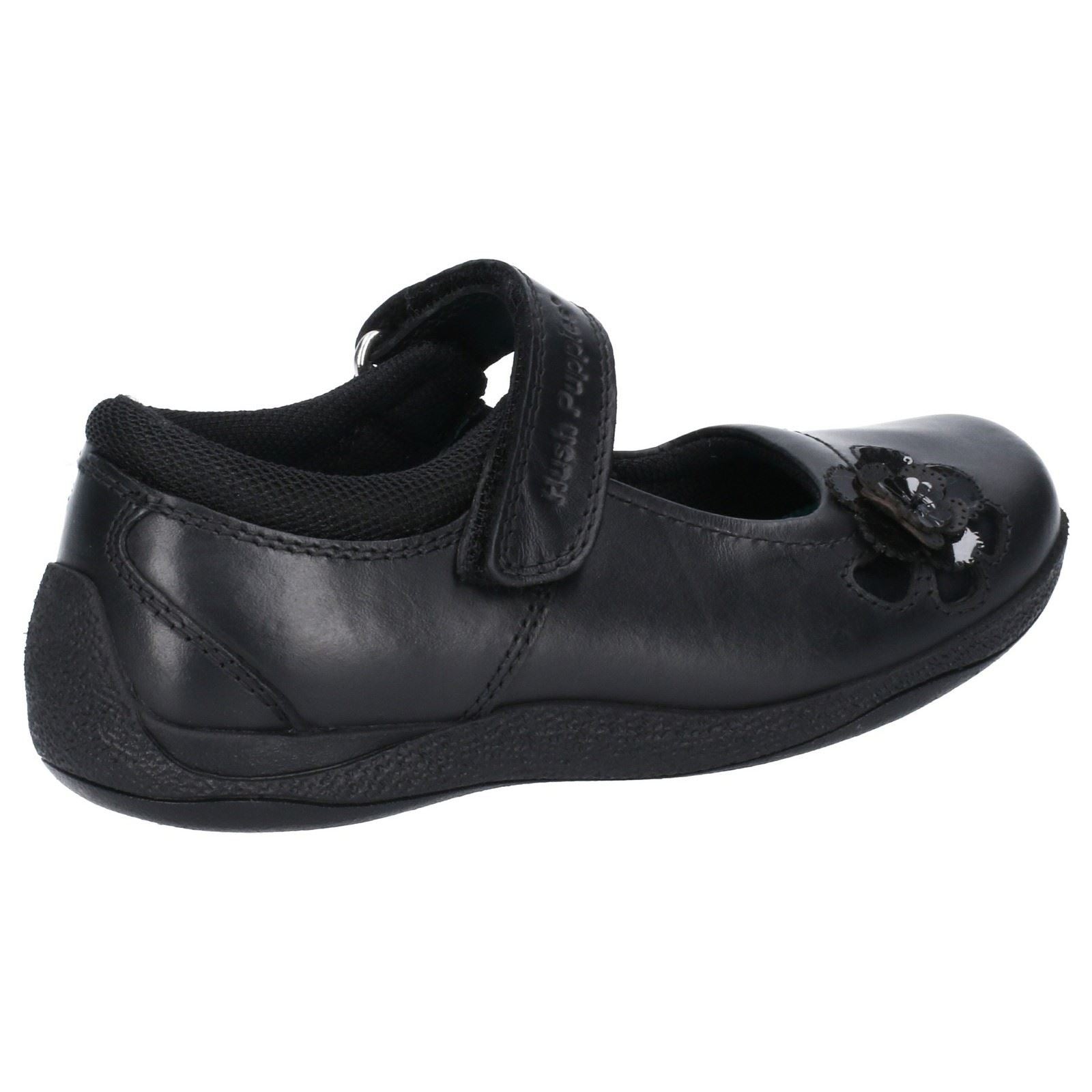Hush Puppies Jessica Junior Mädchenschuhe Aus Schwarzem Leder