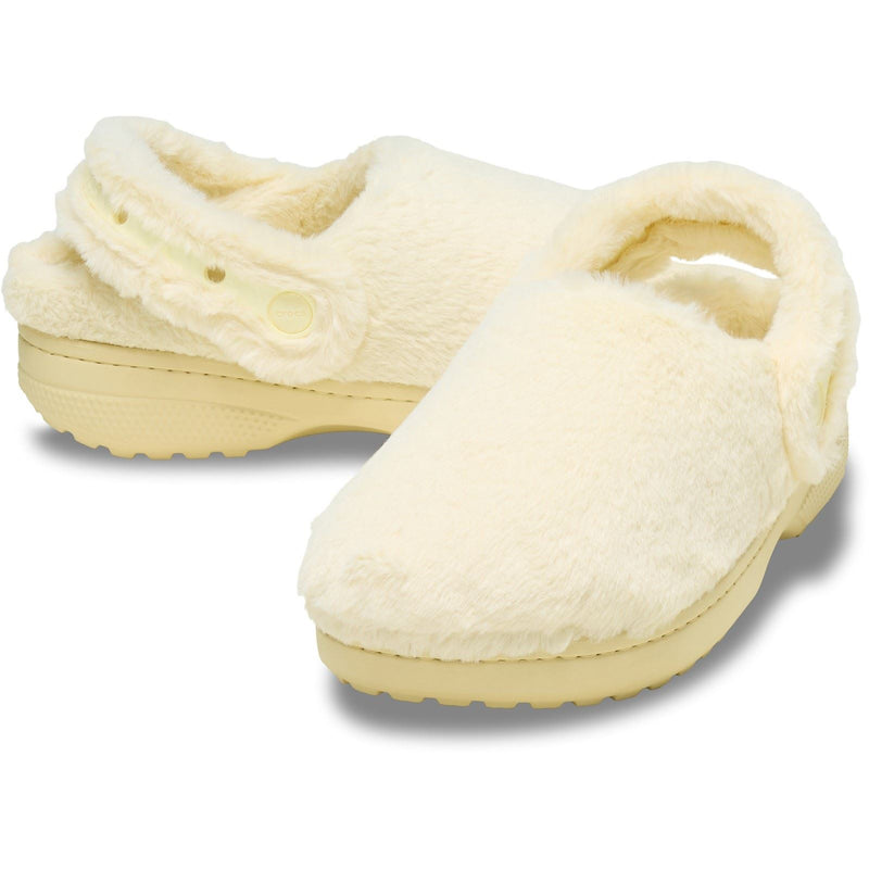Crocs Classic Unfurgettable Polyester Damen Vanille Clogs