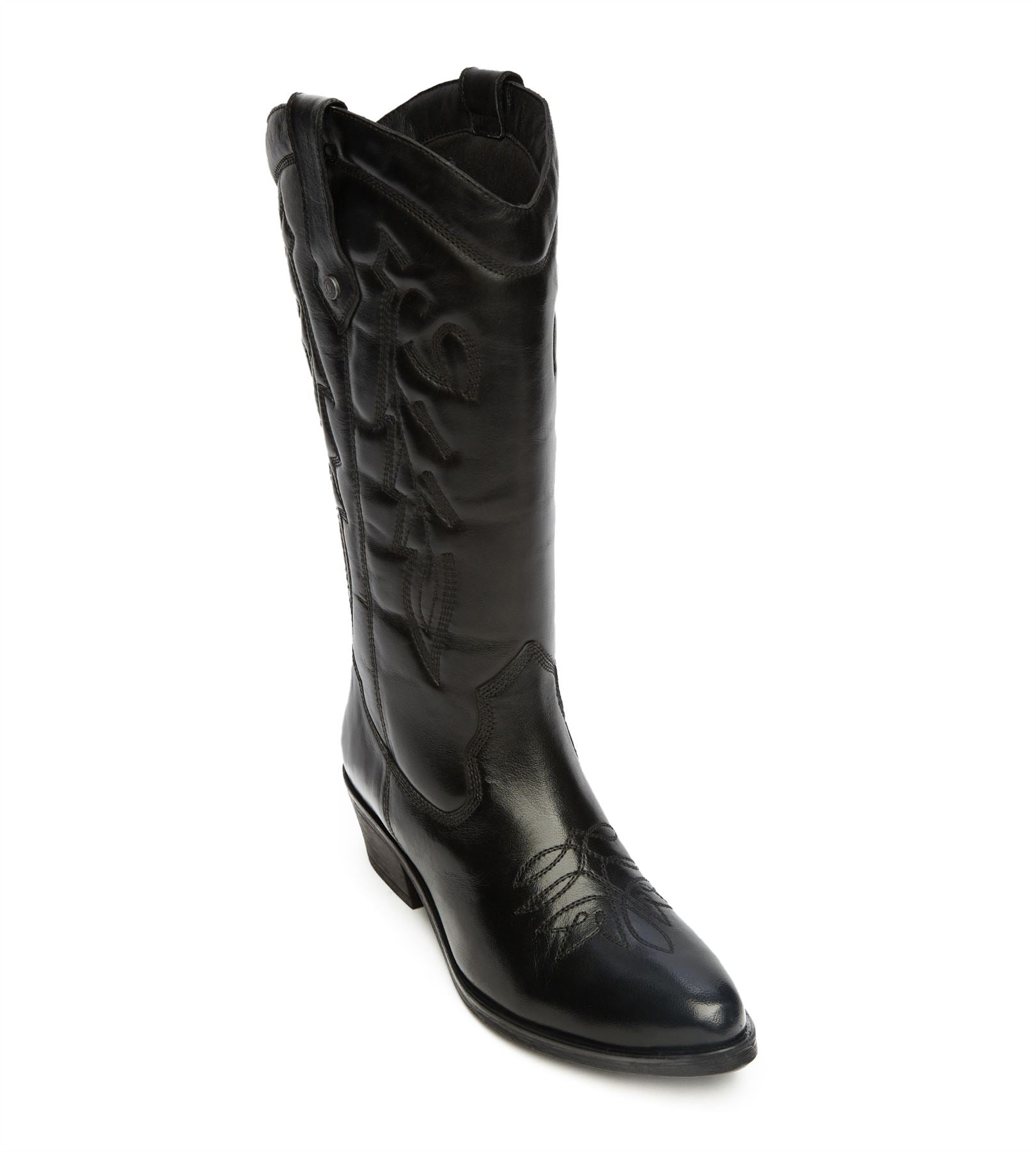 Osprey London The Louisiana Leder Damen Schwarze Stiefel