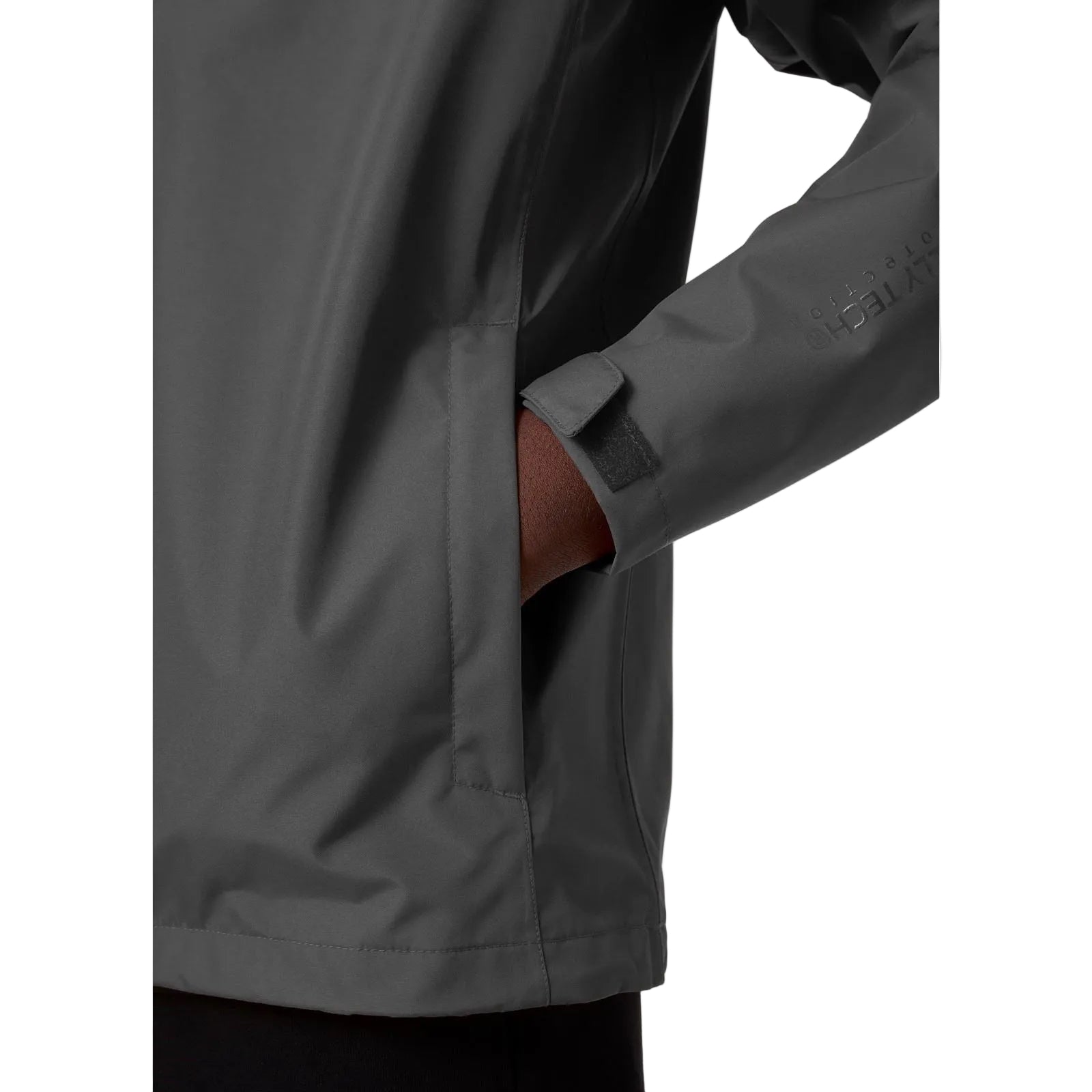 Helly Hansen Sport Seven J Herren Graue Regenjacke