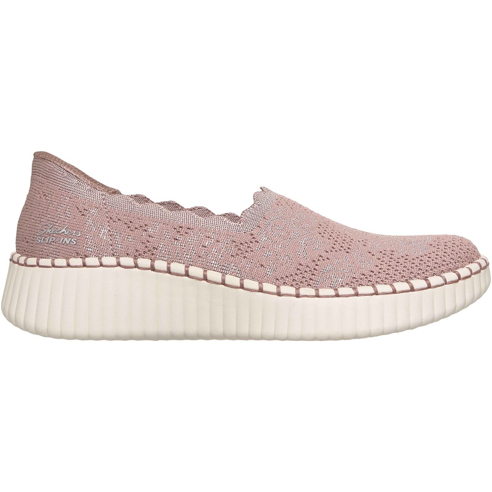 Skechers Wilshire Boulevard Polyester Damen Mauve Sneakers