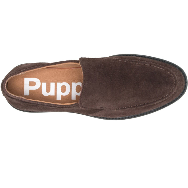Hush Puppies Earl Slip On Wildleder Herren Braune Loafer