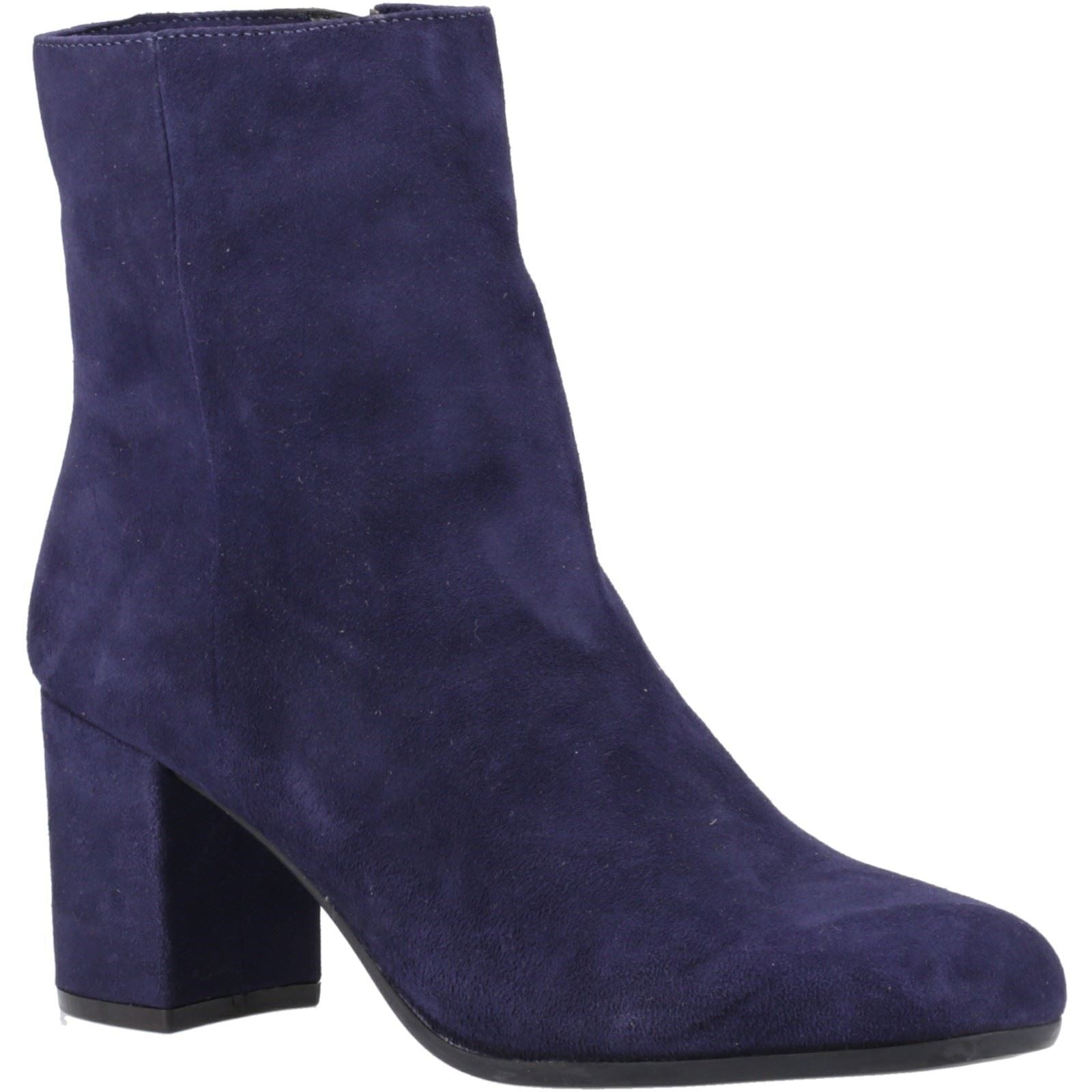 Hush Puppies Octavia Damen Wildleder Navy Stiefeletten mit Absatz