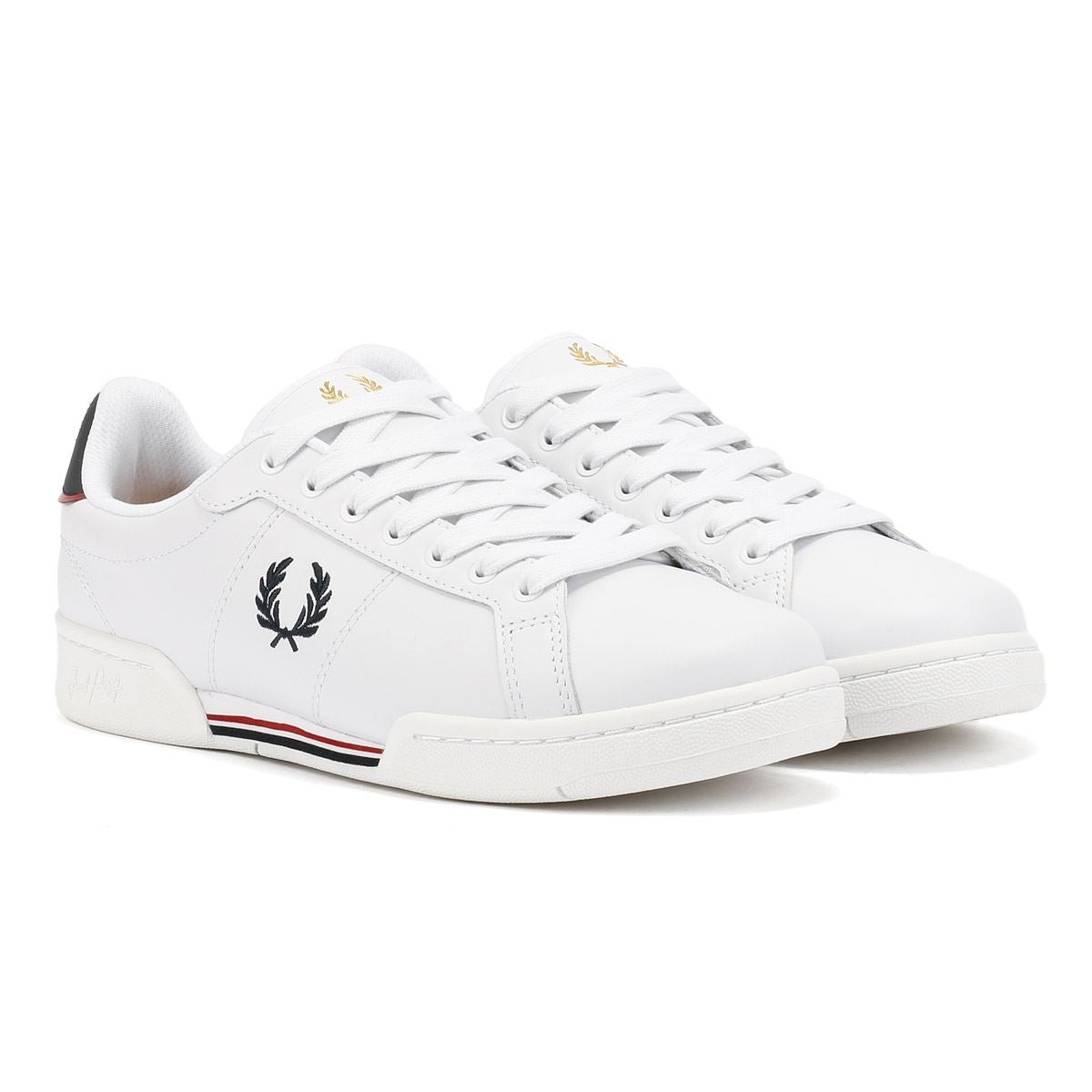 Fred Perry Split Cup Leder Herren Weiße Sneakers