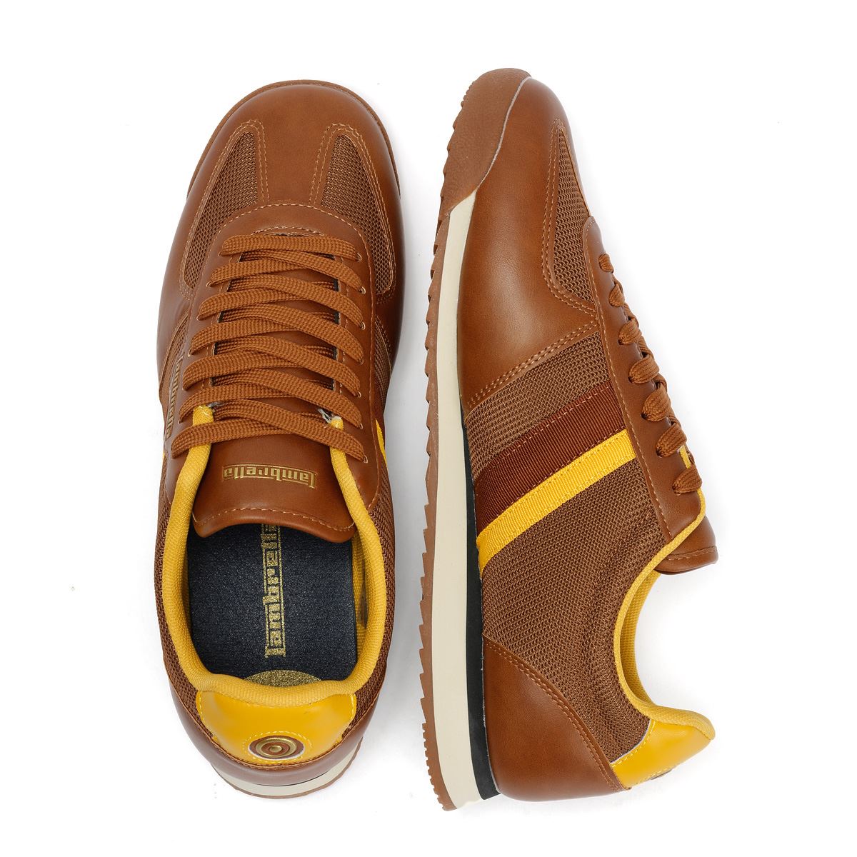 Lambretta Diego Herren Braune Sneakers
