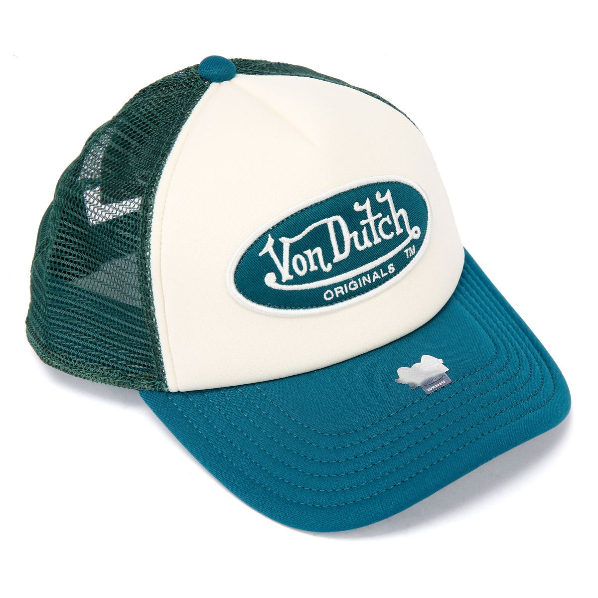 Von Dutch Trucker Tamper Baumwoll Weiß/Grün Kappen