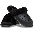 Crocs Classic Fuzz Scuff Thermoplastische Schwarze Herrenpantoletten