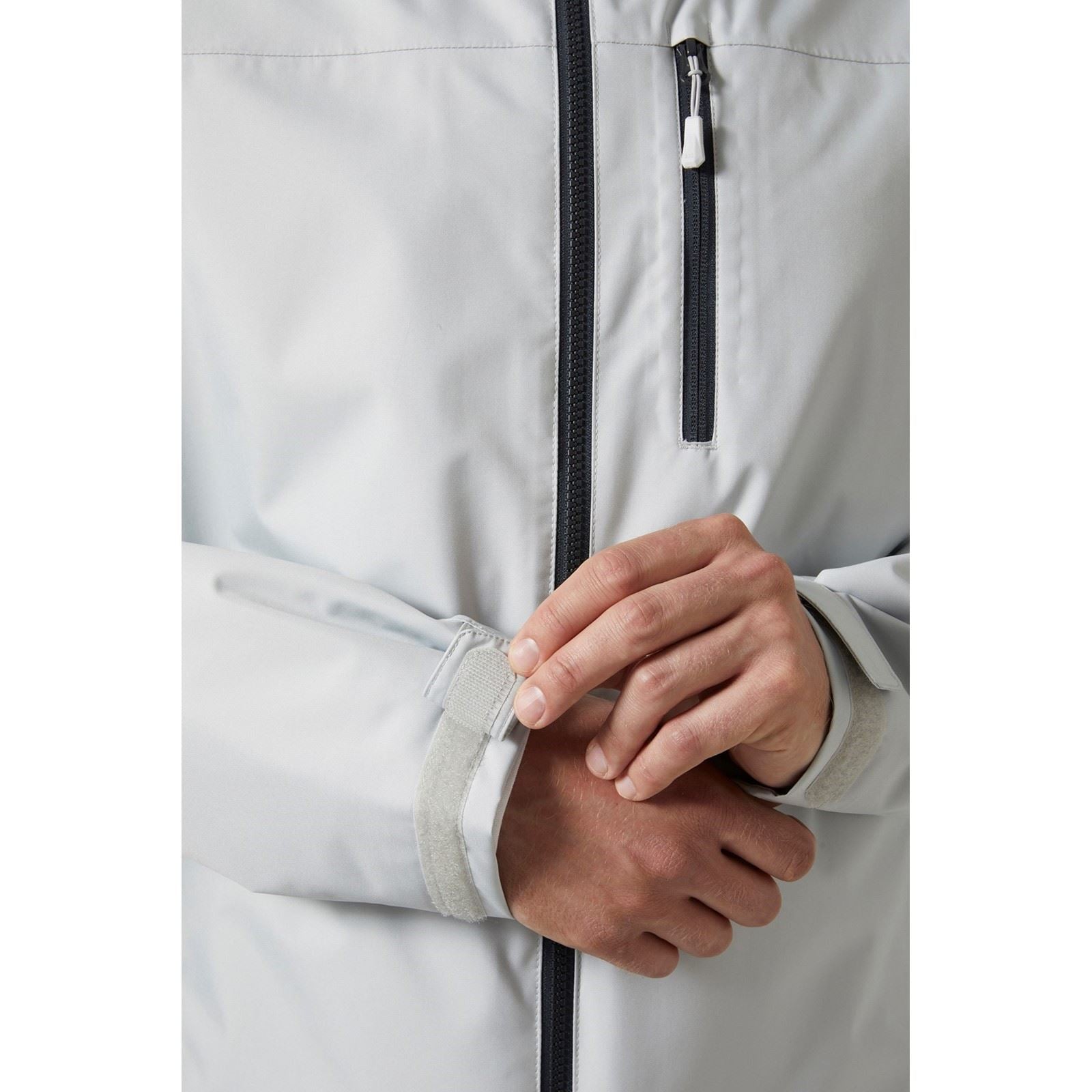 Helly Hansen Sport Crew Hooded Midlayer Sailing 2.1 Herren Graue Segeljacke