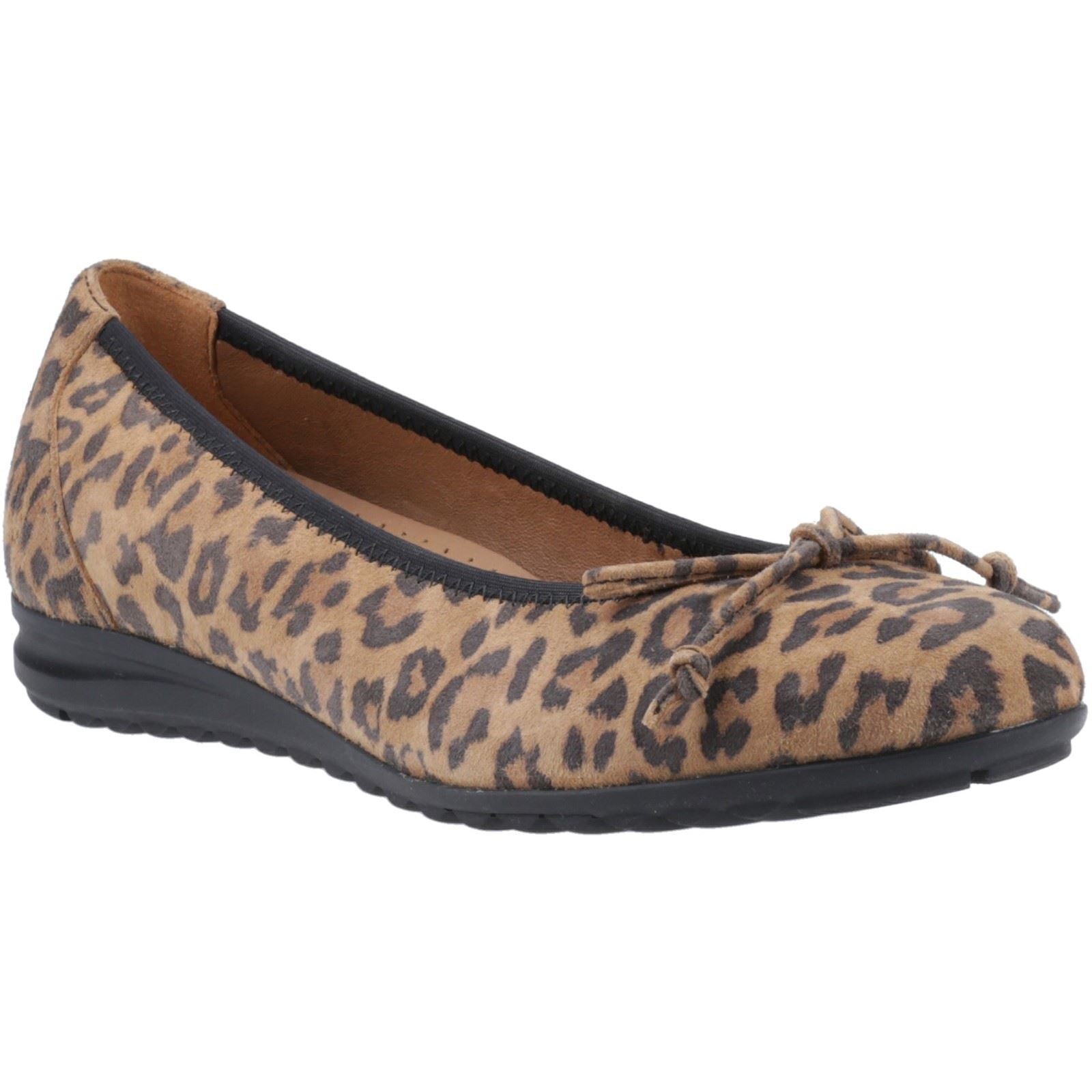 Hush Puppies Lucille Damen Loafers aus Leder mit Leopardenmuster