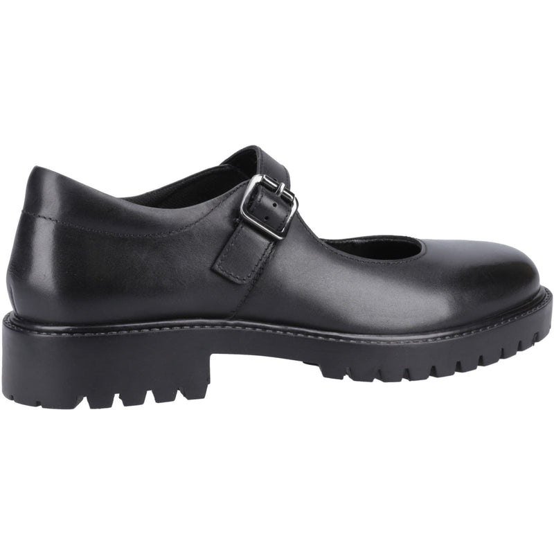Hush Puppies Aurora Senior Mädchenschuhe Aus Schwarzem Leder