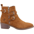 Hush Puppies Jenna Leder Damen Stiefeletten In Beige