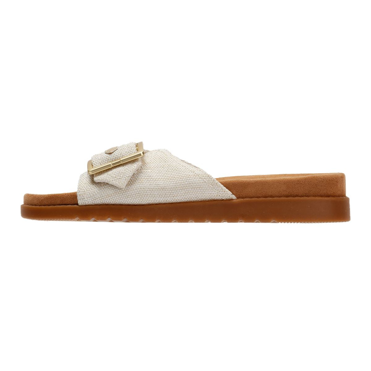 TOMS Marin Slide Textile Damen Weiße Sandalen