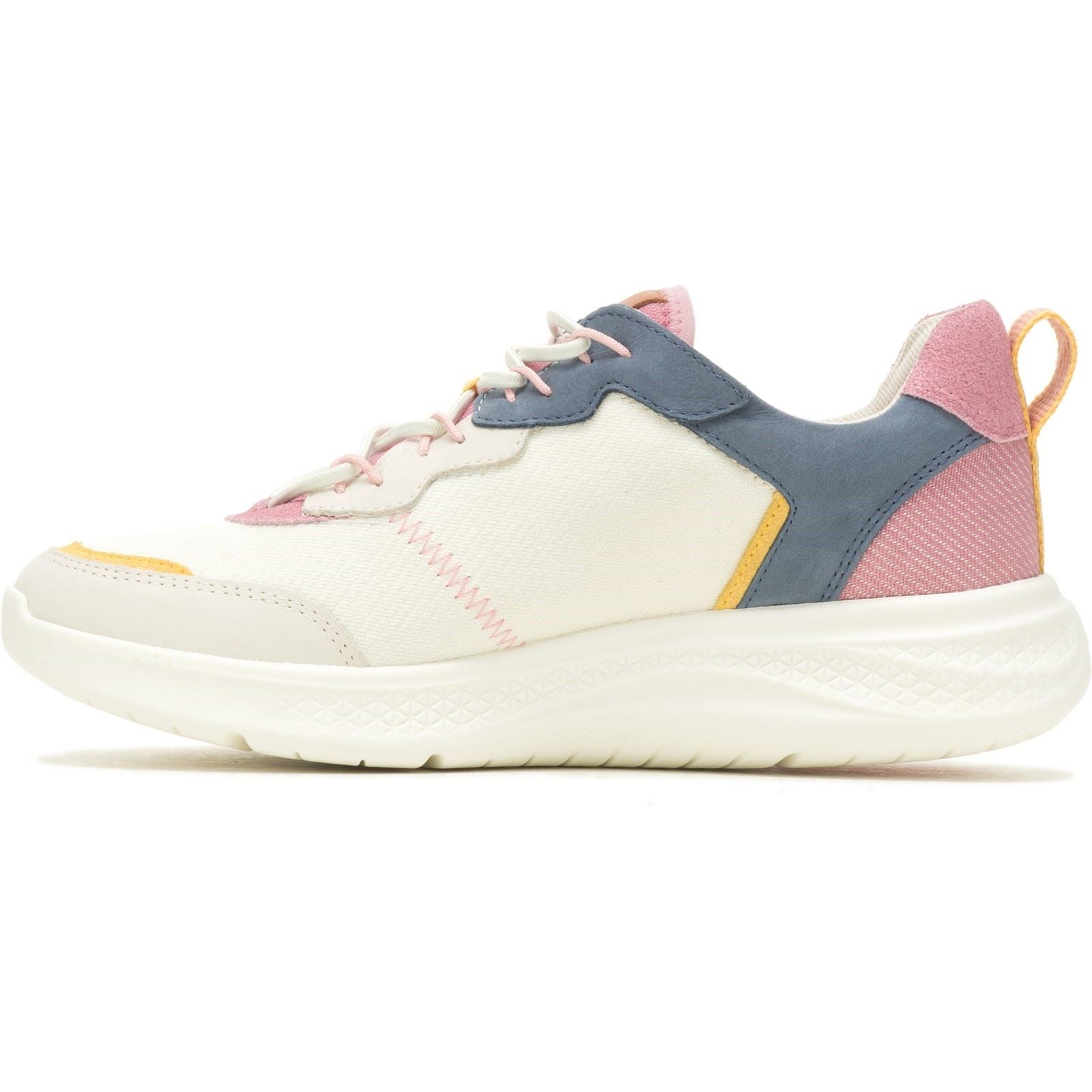 Hush Puppies Elevate Bungee Leder Damen Marine/Rosa Sneakers