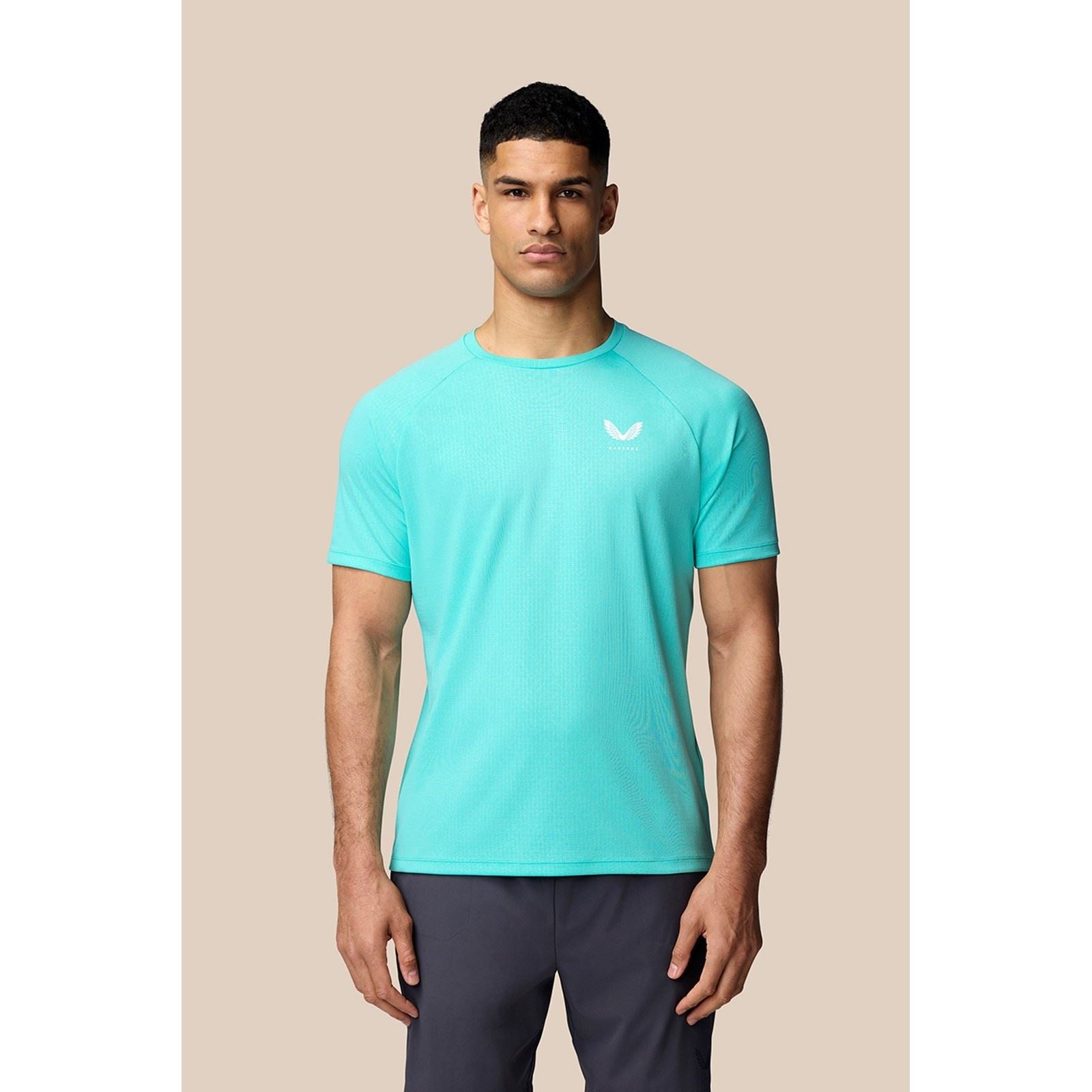 Castore Adapt T-Shirt Polyester Herren Blaue Sport-T-Shirts