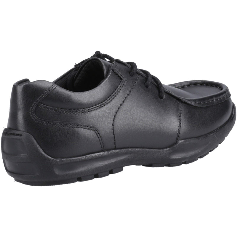 Hush Puppies Mackenzie Die Schwarzen Schnürschuhe Für Jungen Aus Leder