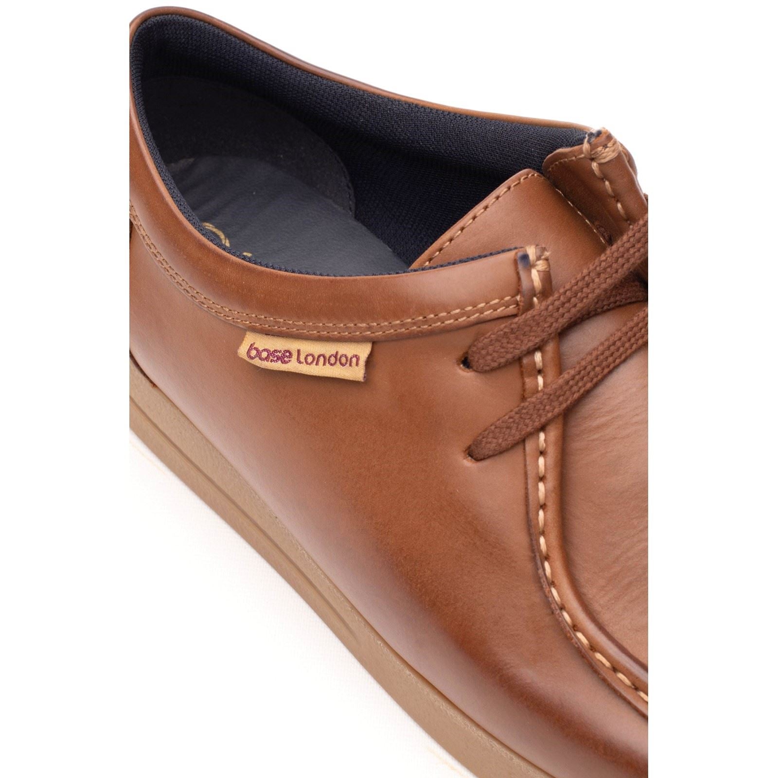 Base London Koko Leder Herren Tan Mokassins Schuhe