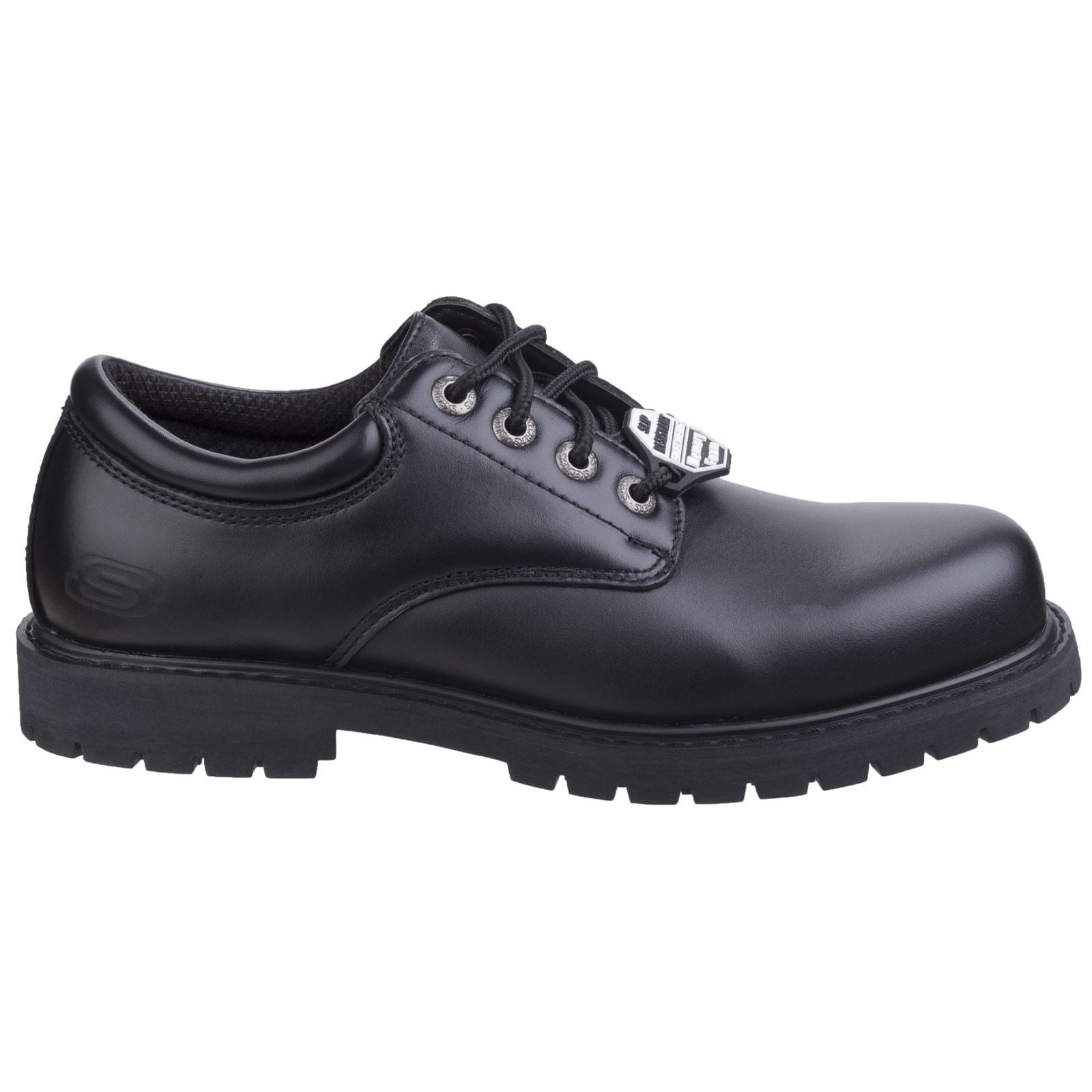 Skechers Workwear Cottonwood Elks Leder Herren Schwarze Sicherheitsschuhe