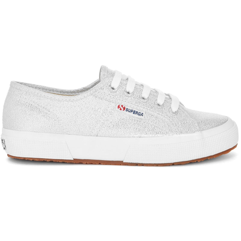 Superga 2750 Lamew Synthetik Damen Sneaker In Grau-Silber